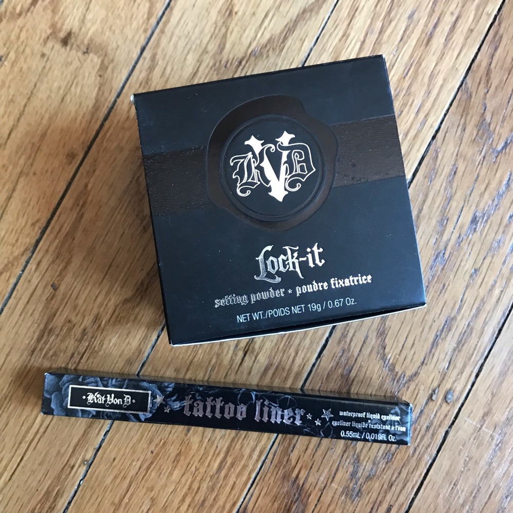 New Kat Von D Lock-it Powder & Tattoo Liner
